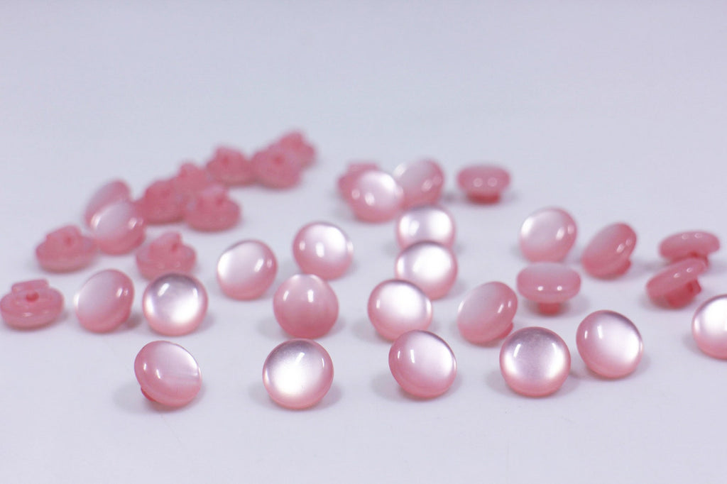 Light Pink Shank Button, Extra Small Shank Button, Mini Mushroom Shaped Shank Button, Blouse Shirt Button, Pastel Pink Button