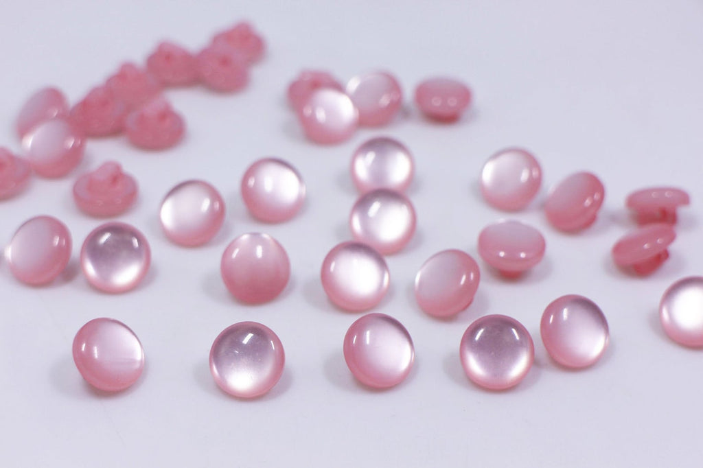 Light Pink Shank Button, Extra Small Shank Button, Mini Mushroom Shaped Shank Button, Blouse Shirt Button, Pastel Pink Button